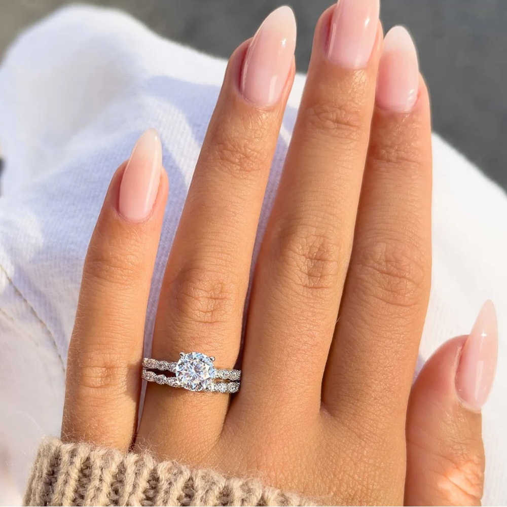 Modern Gents “The Sophia” and “The Forever” Round Engagement Ring Set